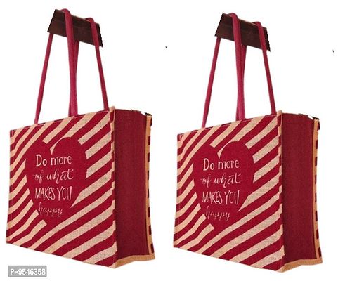 Womens Jute Shopping hand bag/shoulder bag  ( Lx H : 15x12 inch)-thumb0