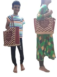 Womens Jute Shopping hand bag/shoulder bag  ( Lx H : 15x12 inch)-thumb4