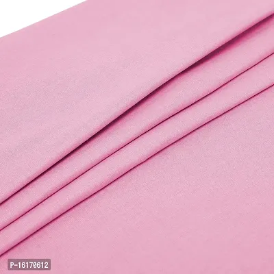 BELLARA Viscose Lycra Solid Pink Formal Men Women Formal Trouser Pant Fabric - Steachable 1.2 Meter Formal Trouser Pant Cloth (UNSTITCHED)-thumb3