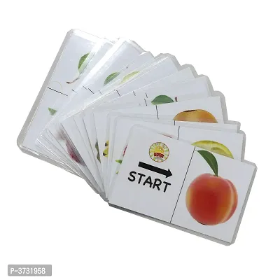 18 laminated fruits cards For Kids