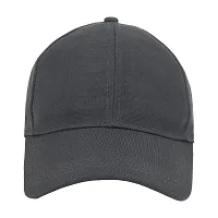 Zacharias Men's Polycotton Flexi Stretch Fit Closed Back Cap FC-01 (Dark-grey_Pack of 1) (Free sIZE)-thumb4