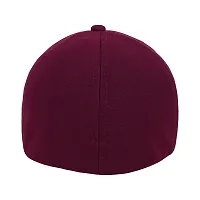 Zacharias Men's Polycotton Flexi Stretch Fit Closed Back Cap FC-01 (Maroon_Pack of 1) Free-Size)-thumb3