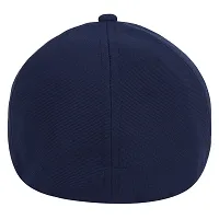 Zacharias Men's Polycotton Flexi Stretch Fit Closed Back Cap FC-01 (Dark-grey-Navy_Pack of 2) (Free Size)-thumb3