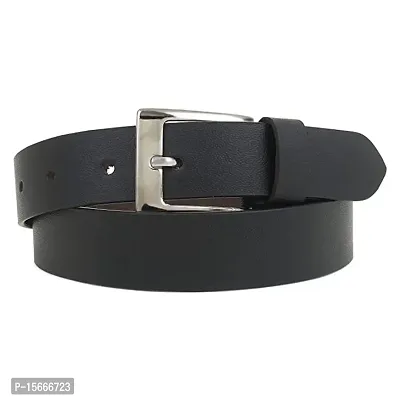 Zacharias Boy's Genuine Leather Belt for kids (Black; 8-12 Years) WF-04 (Pack of 1)-thumb0