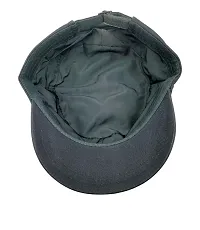 Zacharias Men's Cotton Solid Baseball Army Military Cap (Free Size_Black) (Pack of 1) a-14-thumb2