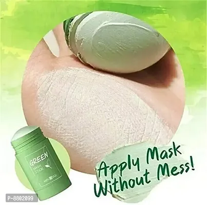 Green Tea Purifying Clay Stick Mask, And Deep Cleansing Oil Control And Anti-Acne Solid And Fine, Exfoliating Mask 40g-thumb5