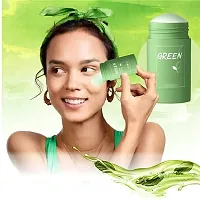 Green Tea Purifying Clay Stick Mask, And Deep Cleansing Oil Control And Anti-Acne Solid And Fine, Exfoliating Mask 40g-thumb1