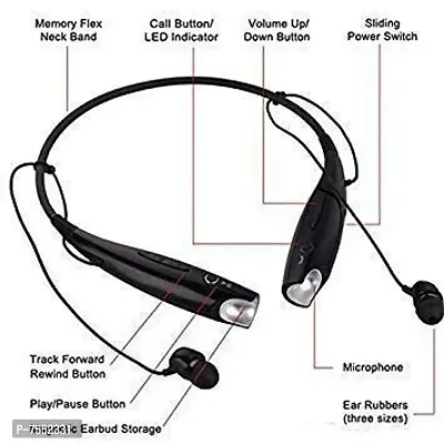 NEW HBS-730 Wireless/Bluetooth For ALL SMART MOBILES L Bluetooth Headset  (Multicolor, In the Ear)-thumb5