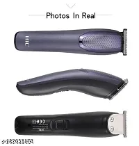 AT-1080 Rechargeable Barber  Saloon Choice Hair upal Beard Moustache Trimmer Trimmer 60 min Runtime 4 Length Settings  (Blue)-thumb2