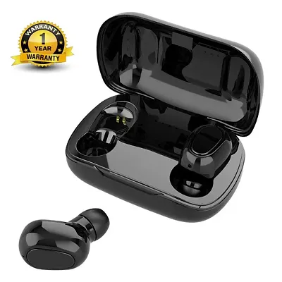 NEW TWS L21 Earbuds Bluetooth Headset Bluetooth Headset  (Black, In the Ear)