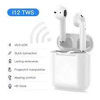 I12 Tws True Wireless Earpods Bluetooth Headset White True Wireless-thumb3