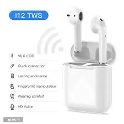 I12 Tws True Wireless Earpods Bluetooth Headset White True Wireless-thumb4