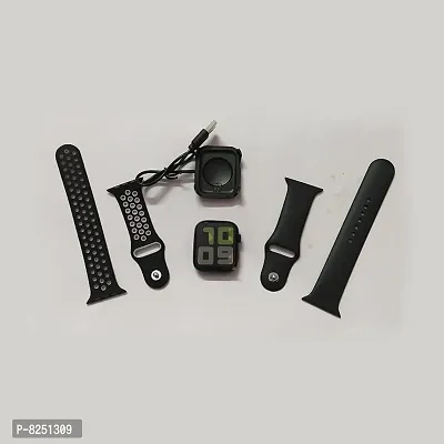 NEW T55 Series 7 Dual Belt Smartwatch (Black Strap, Free Size) Smartwatch  (Black Strap, 44)-thumb3