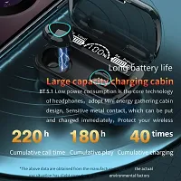 M10 True Wireless Earbuds BT 5.1 Headphones TWS Stereo Earphones with Touch Control 2000mAh Power Bank Case LED Digital Power Display HiFi Stereo Sound Noise Canceling Technology IPX7 Wate-thumb1