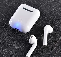 NEW I-12 TWS Bluetooth Headset with Mic and touch Bluetooth Headset  (White, True Wireless)-thumb3