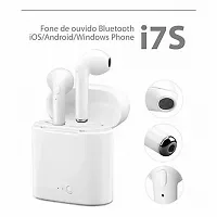 TWS i7 Earpods Bluetooth Wireless Earbuds Bluetooth Headset  (White, True Wireless)-thumb1