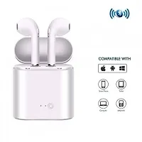 TWS i7 Earpods Bluetooth Wireless Earbuds Bluetooth Headset  (White, True Wireless)-thumb2