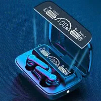 NEW M19 TWS Bluetooth 5.0 Wireless Earbuds Touch Waterproof IP7X LED Digital Display Bluetooth Headset  (Black, True Wireless)-thumb1