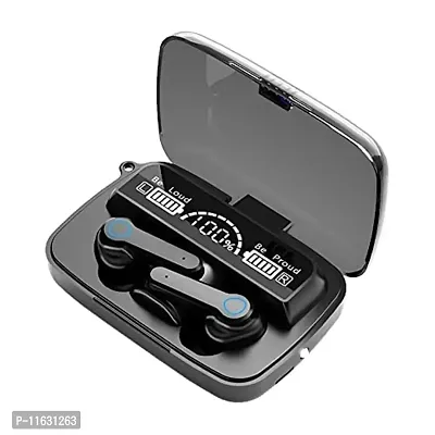 NEW TWS M19 Wireless Earbuds Bluetooth Headset Bluetooth Headset  (Black, True Wireless)-thumb0