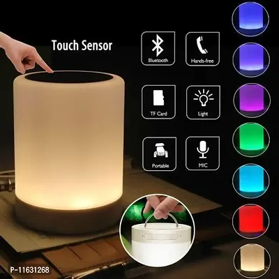 NEW Touch Night Light with Bluetooth Music,Dimmable Color Changing RGB Bedside 5 W Bluetooth Speaker  (Multicolor, Mono Channel)-thumb0