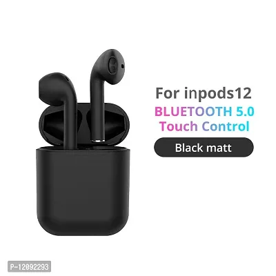 NEW inPods I-12 BLACK ROYAL Bluetooth Headphones  Earphones-thumb4