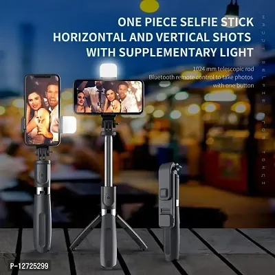 NEW Extendable Selfie Stick with Wireless Remote and Tripod Stand, Portable, Lightweight, Compatible with All Smartph-thumb4