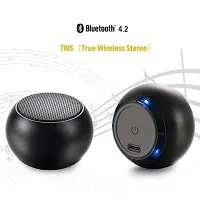 NEW Mini Boost 4 Colorful Wireless Bluetooth Speakers Mini Electroplating Round Steel Speaker MULTI COLOR-thumb1