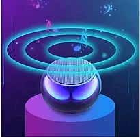 NEW  M3 Colorful Wireless Bluetooth Speakers Mini Electroplating Round Steel Speaker (Random Color)-thumb2
