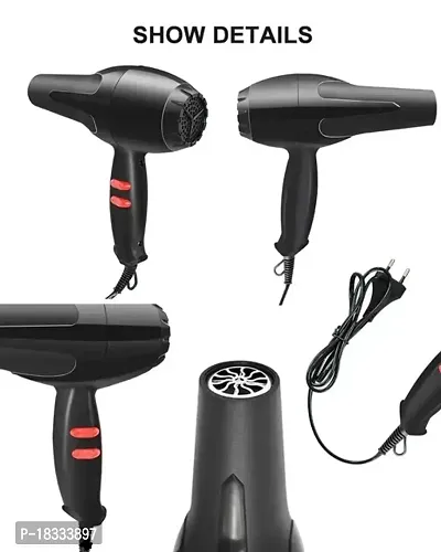 AK NEW HAIR DRYER 1800 WATT 2SPEED /2 HEAT SETTING WITH ROLING CURLING COMB MULTICOLOUR Hair Dryer-thumb2