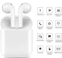 Ak i12 TWS AIRPODS Bluetooth Earphones Touch Sensor with in Built Mic and High Bass Level , Wireless Bluetooth Bluetooth Headphones  Earphones-thumb3