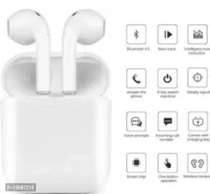 Ak i12 TWS AIRPODS Bluetooth Earphones Touch Sensor with in Built Mic and High Bass Level , Wireless Bluetooth Bluetooth Headphones  Earphones-thumb4