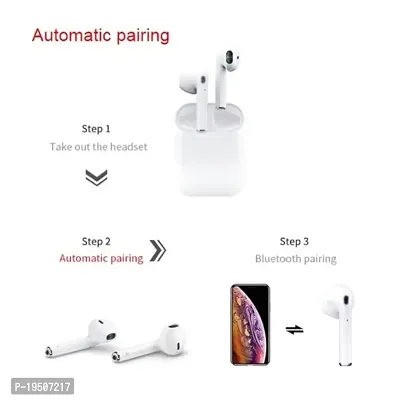 i12 TWS AIRPODS Bluetooth Earphones Touch Sensor with in Built Mic and High Bass Level , Wireless Bluetooth Bluetooth Headphones  Earphones-thumb5