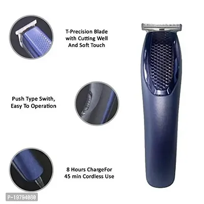 Best Choice Trimmer 1210 Hair Trimmer Rechargable Cordless Trimmer | 45 Min Runtime | 4 Length Combs (BLUE)-thumb0