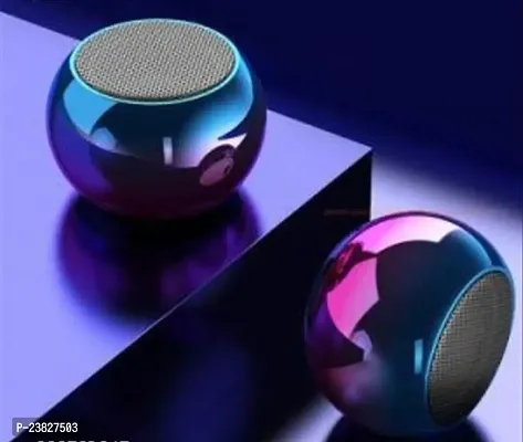 Mini Boost 4 Colorful Wireless Mini Electroplating Round Steel Speaker 10 W Bluetooth Speaker (MULTICOLOR)-thumb0