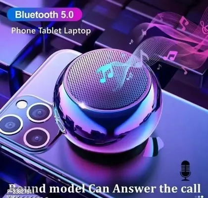 Mini Boost 4 Colorful Wireless Mini Electroplating Round Steel Speaker 10 W Bluetooth Speaker (MULTICOLOR)-thumb0