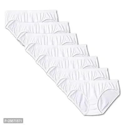 Women White Cotton Hipster Panties Regular  Plus Size Panties for Women, Full Coverage Women Hipster Panty | Women's Briefs (Pack of 2)-thumb0