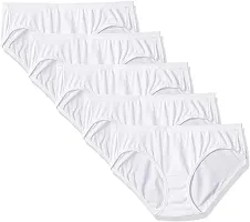 Women White Cotton Hipster Panties Regular  Plus Size Panties for Women, Full Coverage Women Hipster Panty | Women's Briefs (Pack of 2)-thumb1