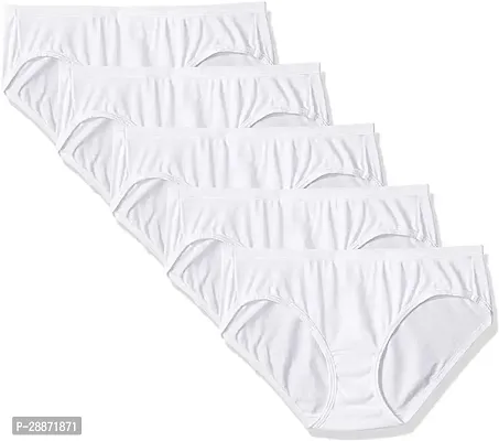 Women White Cotton Hipster Panties Regular  Plus Size Panties for Women, Full Coverage Women Hipster Panty | Women's Briefs (Pack of 2)-thumb2