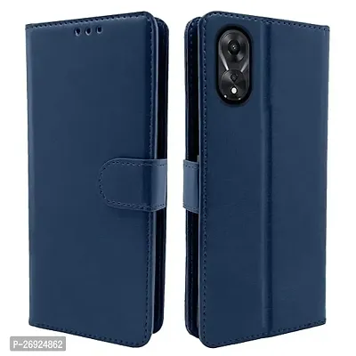 Oppo A78 Blue Flip Cover