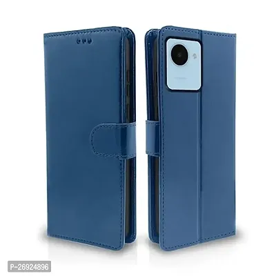 Realme C30, C30i, Narzo 50i Prime Blue Flip Cover