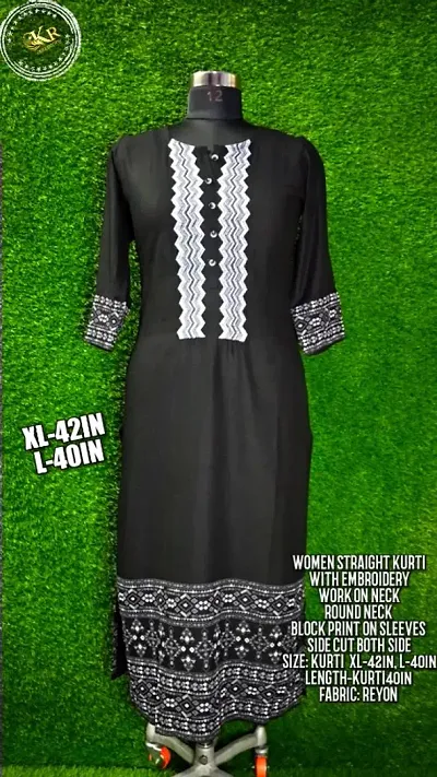 Trendy Beautiful Rayon Stitched Kurta