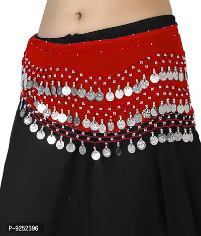 Krypmax Indian Dance Wear, Belly Dance Accessories Silver Coins