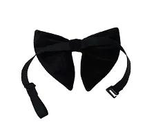 Krypmax Men's Velvet Long Peak Butterfly Look Adjustable Bow Tie (Combo of 5, Free Size)-thumb1