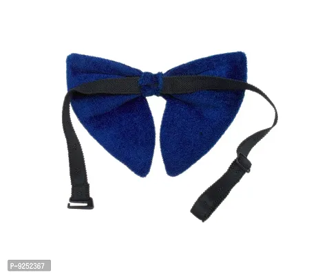 Krypmax Men's Velvet Long Peak Butterfly Look Adjustable Bow Tie (Combo of 5, Free Size)-thumb4