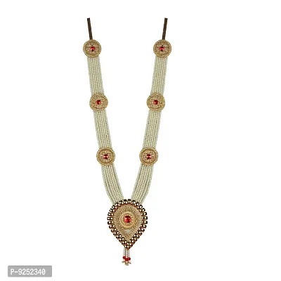 Krypmax Groom Moti Mala Paan Haar/Long Necklace for Men Sherwani