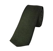 Krypmax Dark Heena Color Design Microfiber Men Neck Tie Set with Pocket Square-thumb2