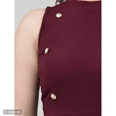 Stylish Purple Cotton Blend Solid Dresses For Women-thumb5