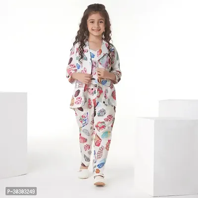 Trendy Multicoloured Cotton Printed Girls Clothing Sets