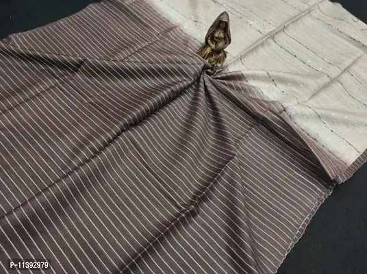Kota half silk two dye striped body and sequin pallu