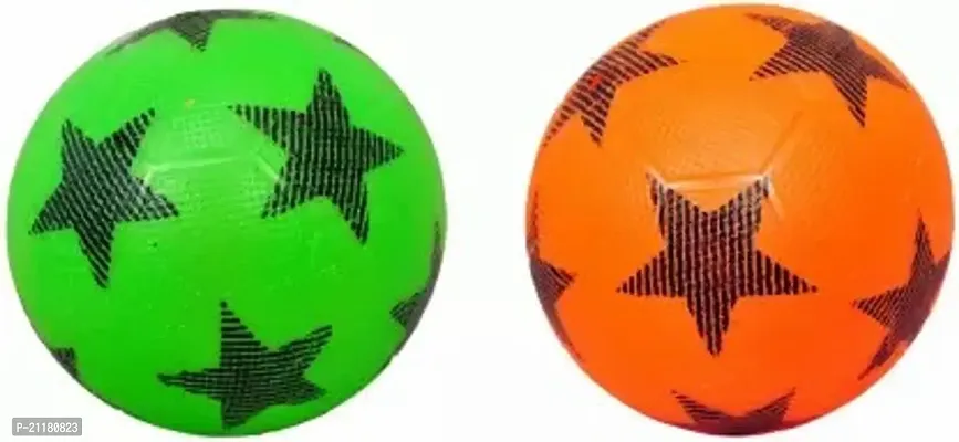 Hawk Mini Home Play Football Size 1 Phthalate Free Pack Of 2 Football - Size: 1nbsp;nbsp;(Pack Of 2, Green, Orange)-thumb0